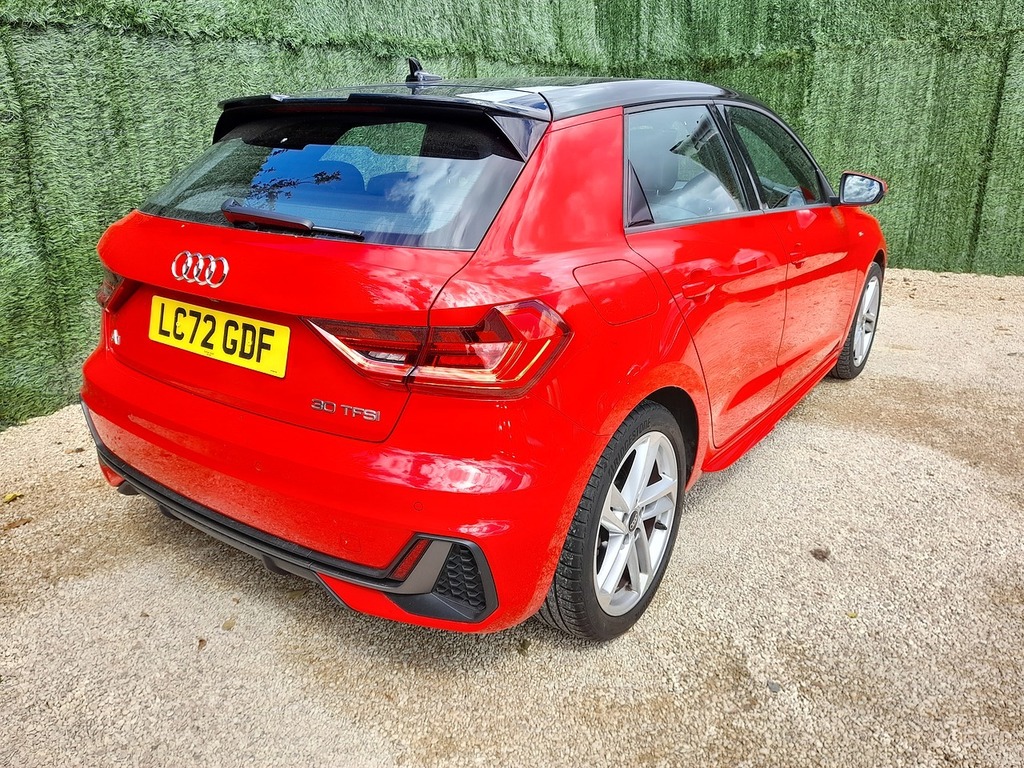 Audi A1 Tfsi S Line LC72GDF Red #5