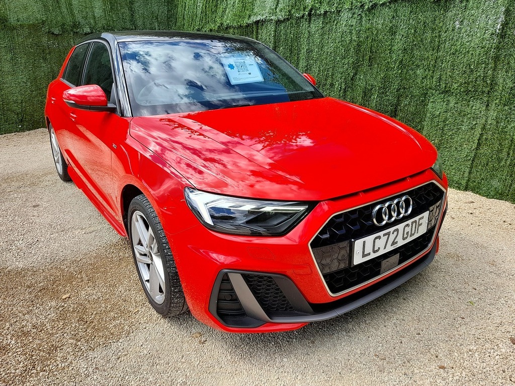 Audi A1 Tfsi S Line LC72GDF Red #2