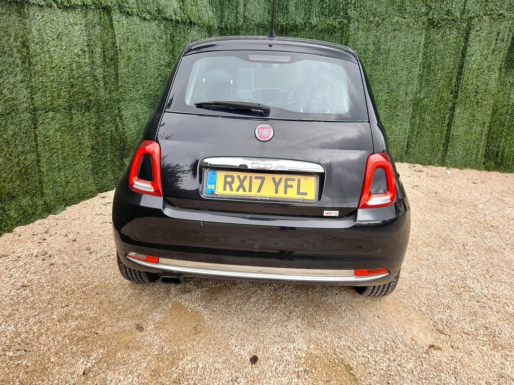 Fiat 500 Lounge Black #6