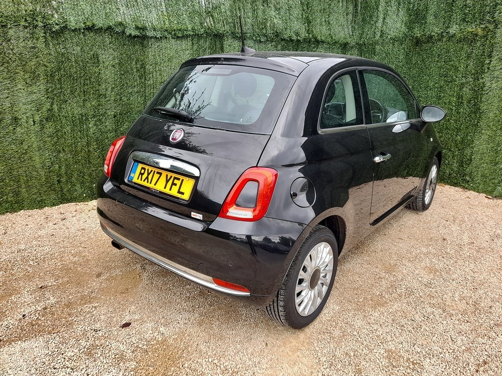 Fiat 500 Lounge Black #5