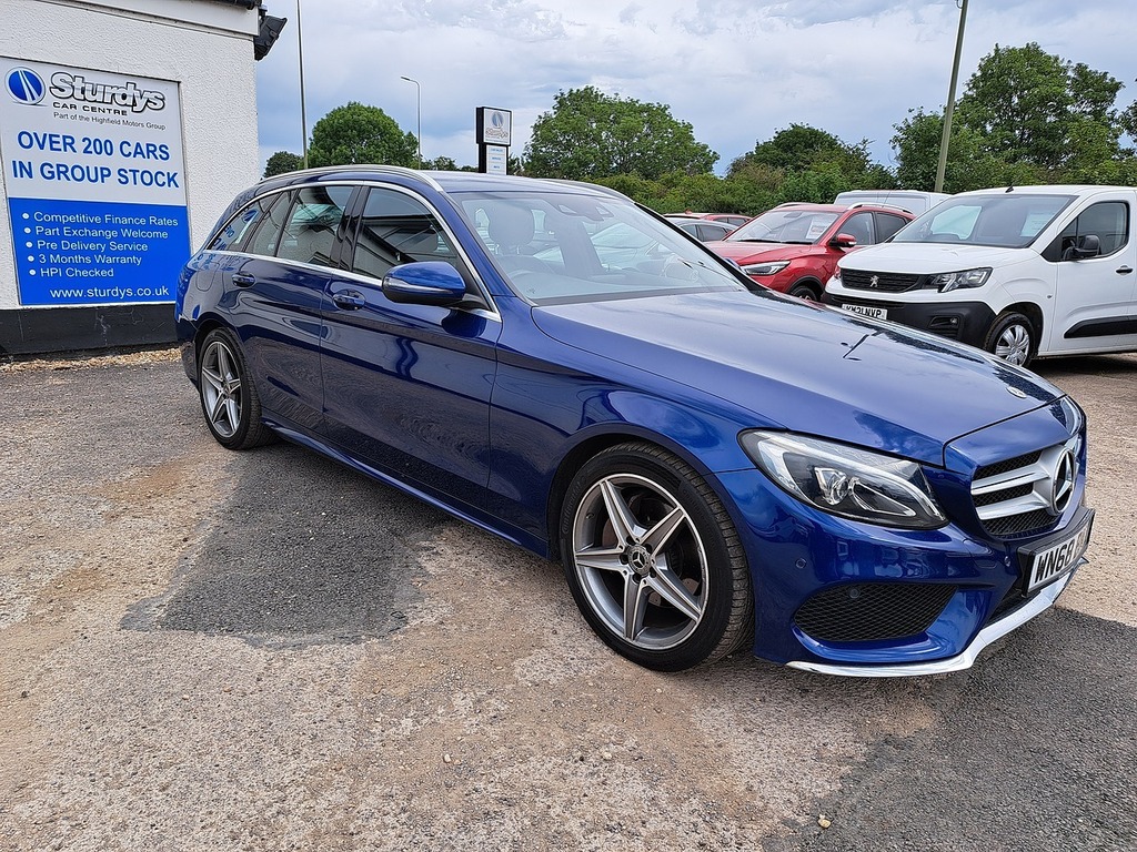 Mercedes-Benz C Class C220d Amg Line WN68BMZ Blue #5