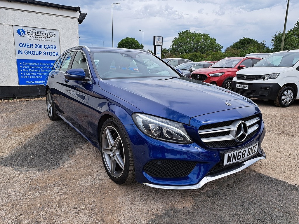 Mercedes-Benz C Class C220d Amg Line WN68BMZ Blue #3