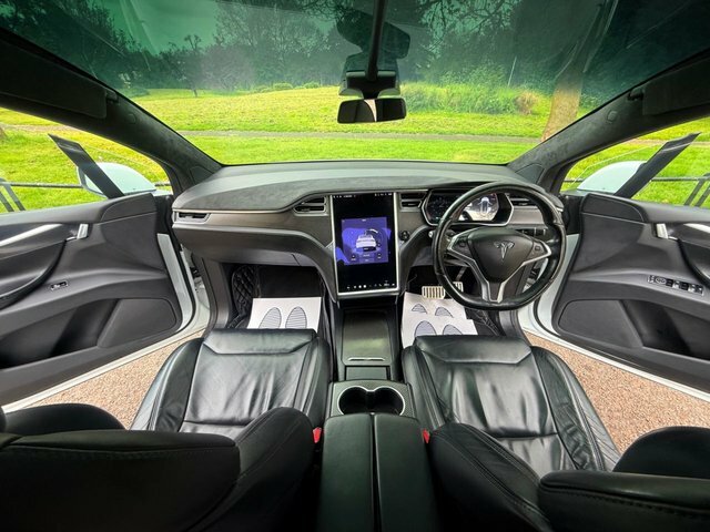 Tesla Model X 2017 P100dl Dual Motor Black Pack 6 Seats Pan Ro White #5