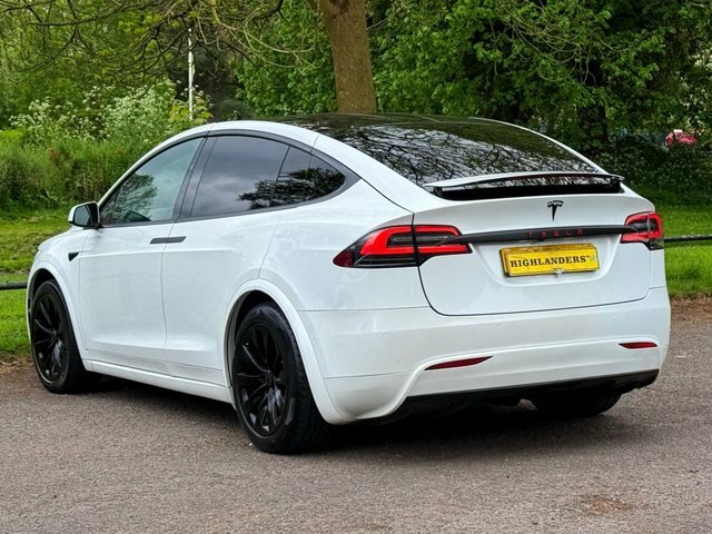 Tesla Model X 2017 P100dl Dual Motor Black Pack 6 Seats Pan Ro White #3
