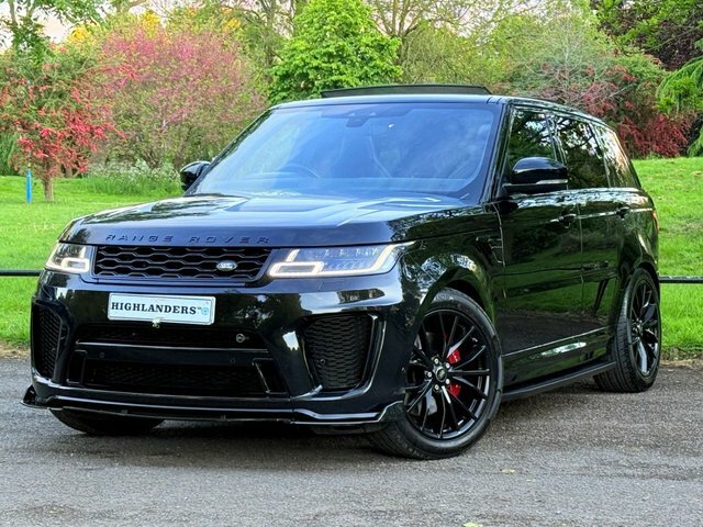 Land Rover Range Rover Sport 2018 5.0 P575 V8 Svr Black Pack Panoramic Sunroof Black