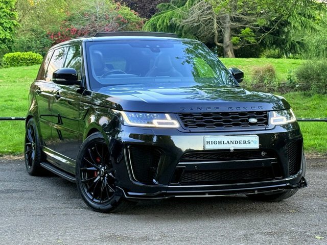 Land Rover Range Rover Sport 2018 5.0 P575 V8 Svr Black Pack Panoramic Sunroof AE18AZL Black #2