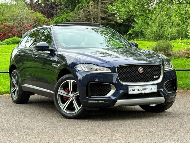 Jaguar F-Pace 2017 3.0 D300 V6 S Open Panoramic Roof Two-tone Le OW17BNX Blue #2