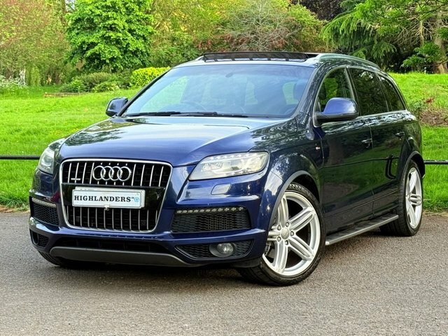 Audi Q7 2013 3.0 Tdi V6 S Line Plus Quattro Panoramic Roof Blue