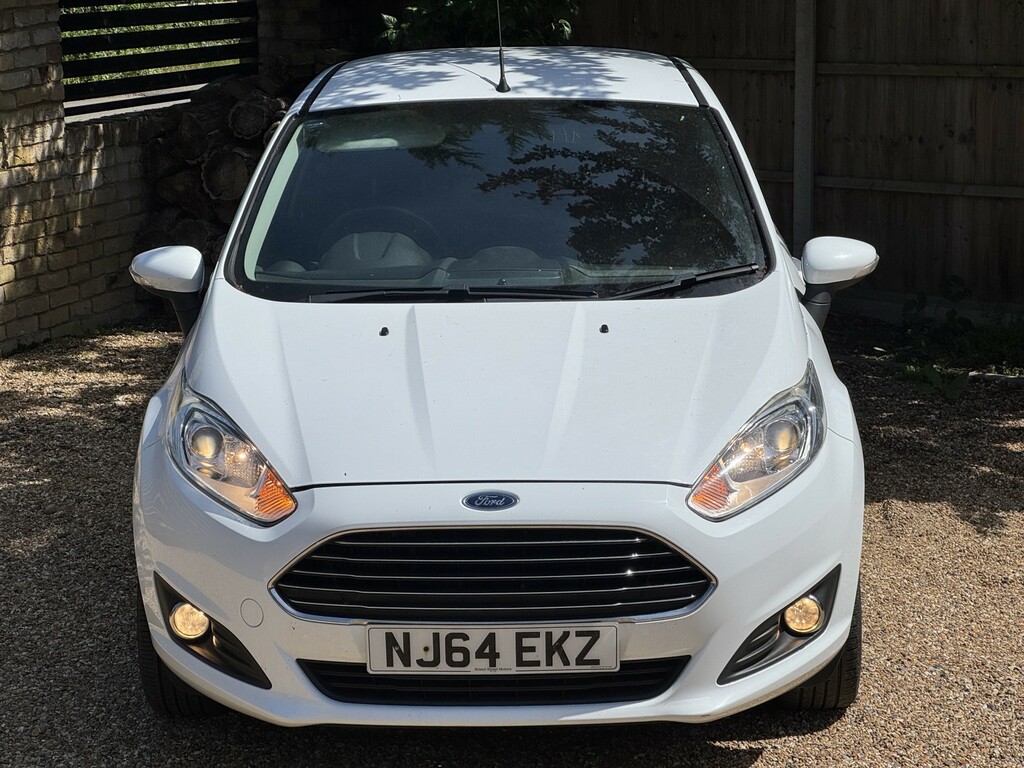 Ford Fiesta Hatchback 1.0 T Ecoboost Zetec 201464 NJ64EKZ White #5