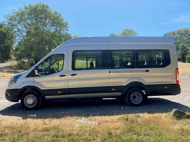 Ford Transit Custom 2.0 460 Ecoblue Leader Minibus 17 Seats VU74RZG Silver #3