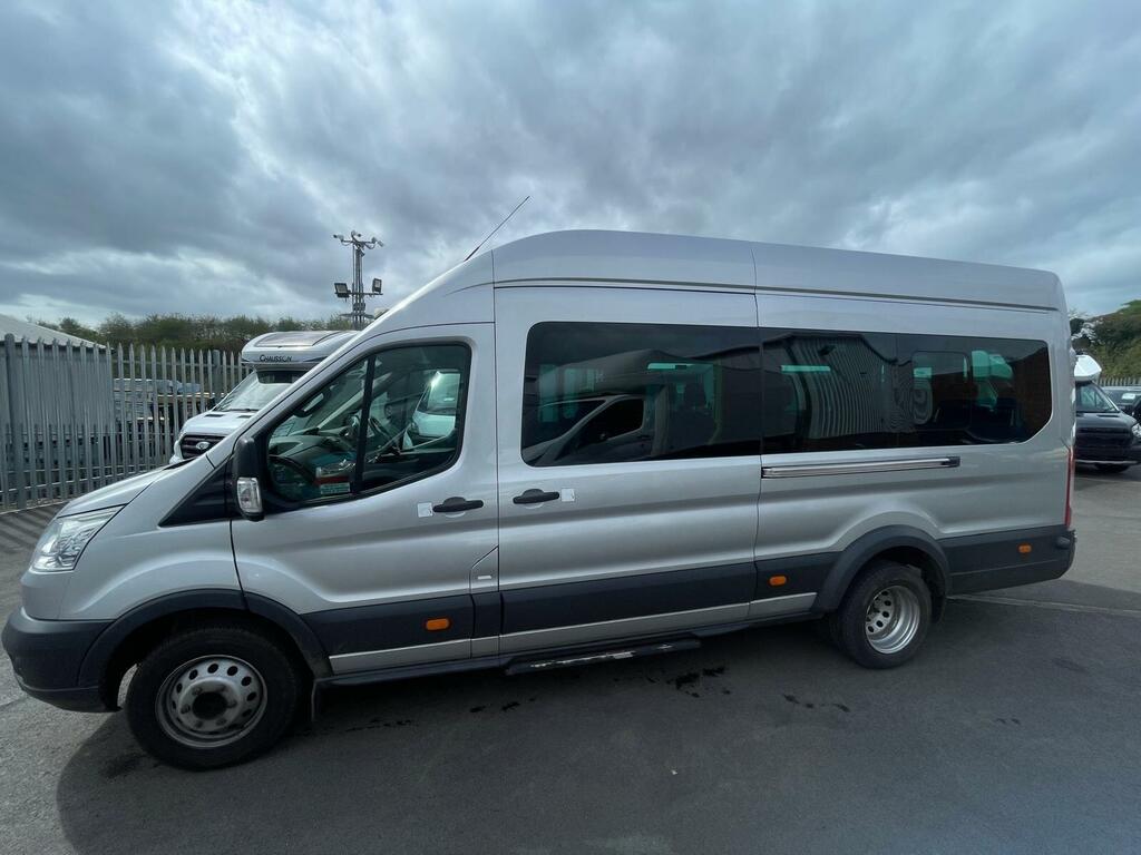Ford Transit Custom 2.2 Tdci 460 Hdt Trend L4 H3 18 Seats YG66GWJ Silver #2