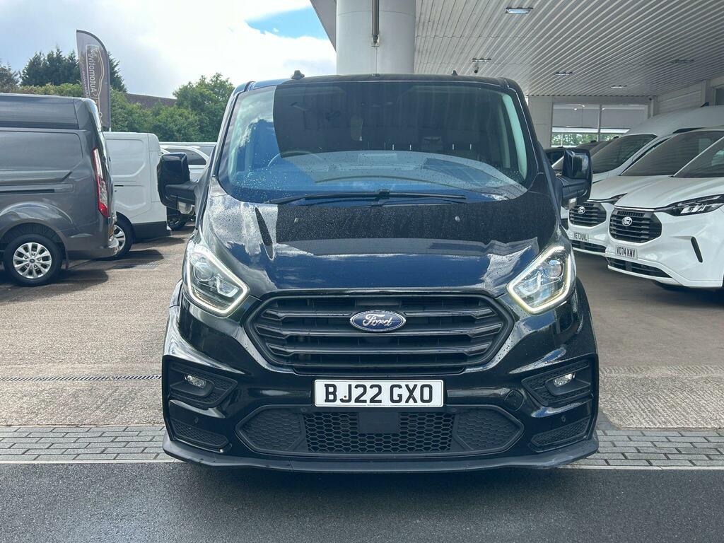 Ford Transit Custom 2.0 320 Ecoblue Ms-rt Crew Van Double Cab Dies BJ22GXO Black #2