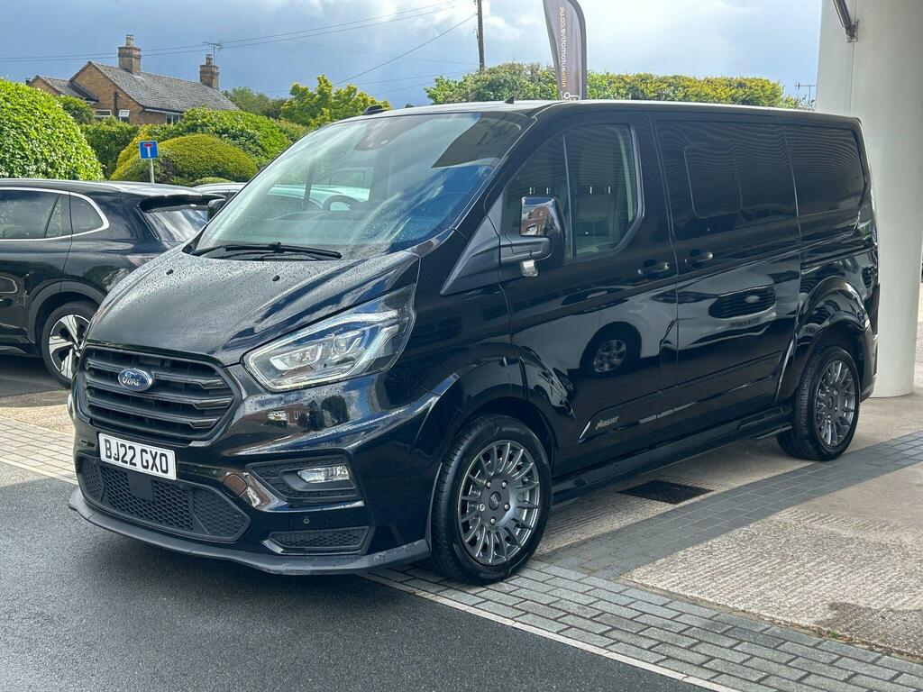 Ford Transit Custom 2.0 320 Ecoblue Ms-rt Crew Van Double Cab Dies BJ22GXO Black #3