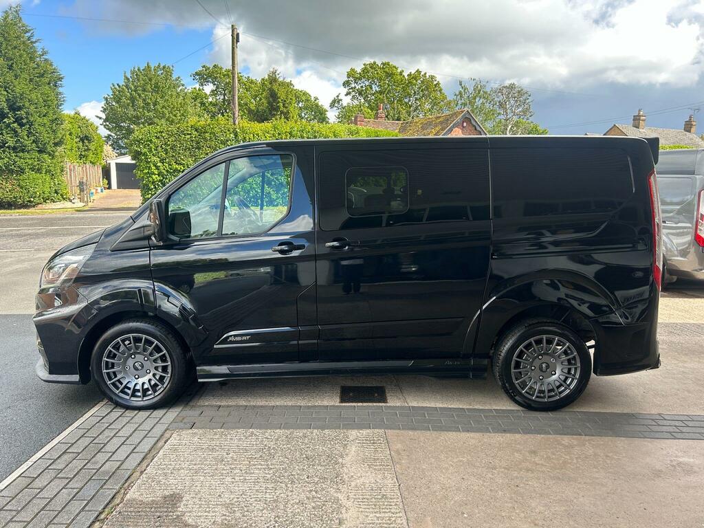 Ford Transit Custom 2.0 320 Ecoblue Ms-rt Crew Van Double Cab Dies BJ22GXO Black #4