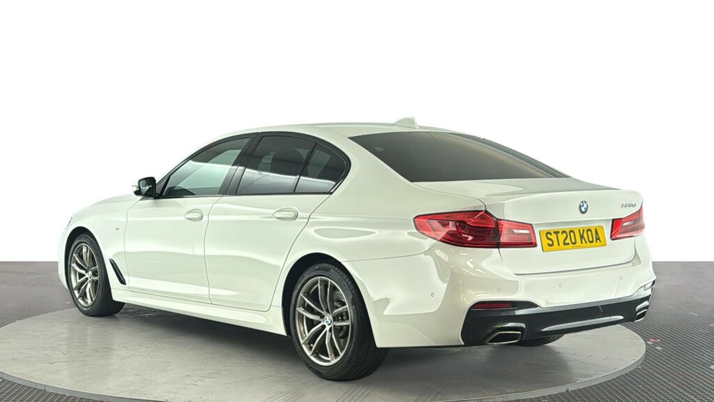 BMW 5 Series 2.0 520D Mht M Sport Saloon Hybrid ST20KOA White #6