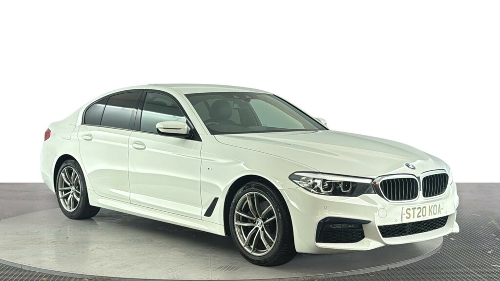 BMW 5 Series 2.0 520D Mht M Sport Saloon Hybrid ST20KOA White #2