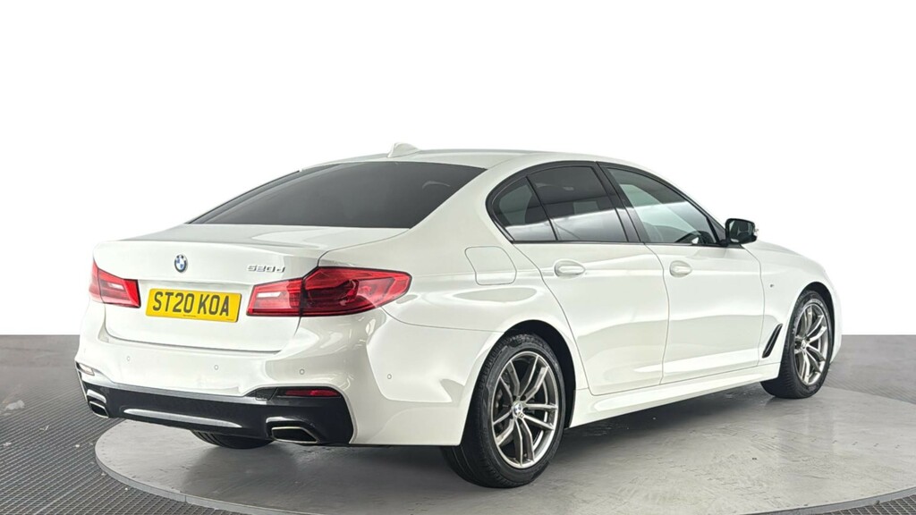 BMW 5 Series 2.0 520D Mht M Sport Saloon Hybrid ST20KOA White #4