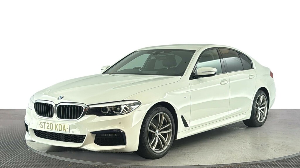 BMW 5 Series 2.0 520D Mht M Sport Saloon Hybrid White