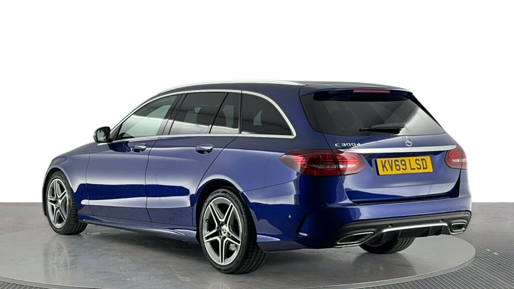 Mercedes-Benz C Class 2.0 C300d Amg Line Premium Plus Estate Diese KV69LSD Blue #6