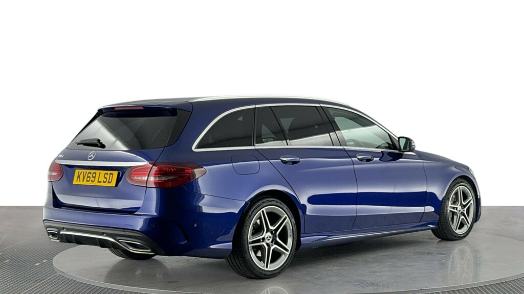 Mercedes-Benz C Class 2.0 C300d Amg Line Premium Plus Estate Diese KV69LSD Blue #4