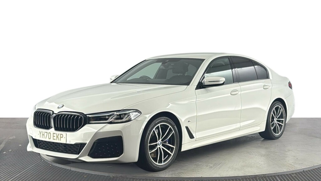 BMW 5 Series 2.0 520D Mht M Sport Saloon Hybrid Step White