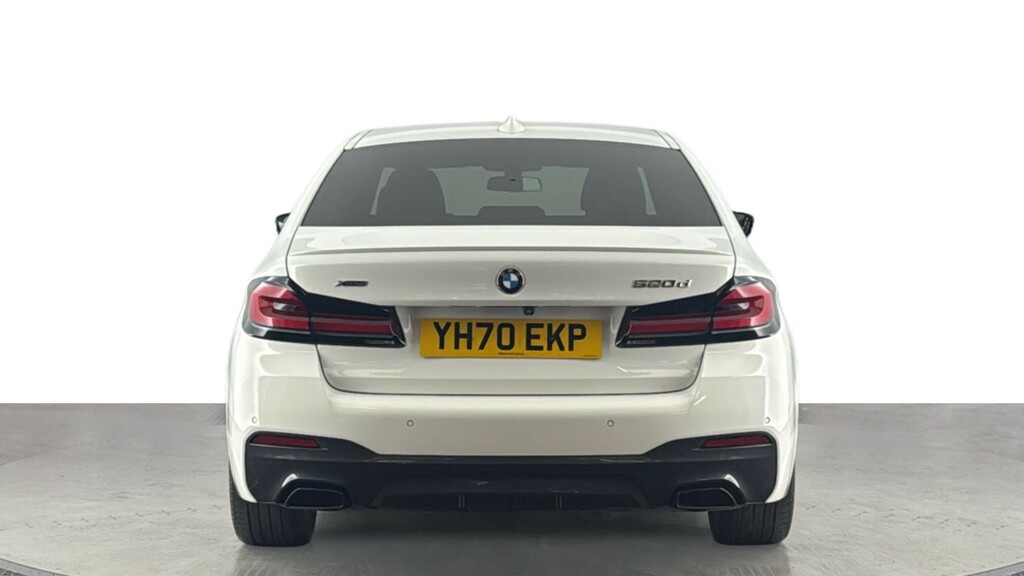 BMW 5 Series 2.0 520D Mht M Sport Saloon Hybrid Step YH70EKP White #5