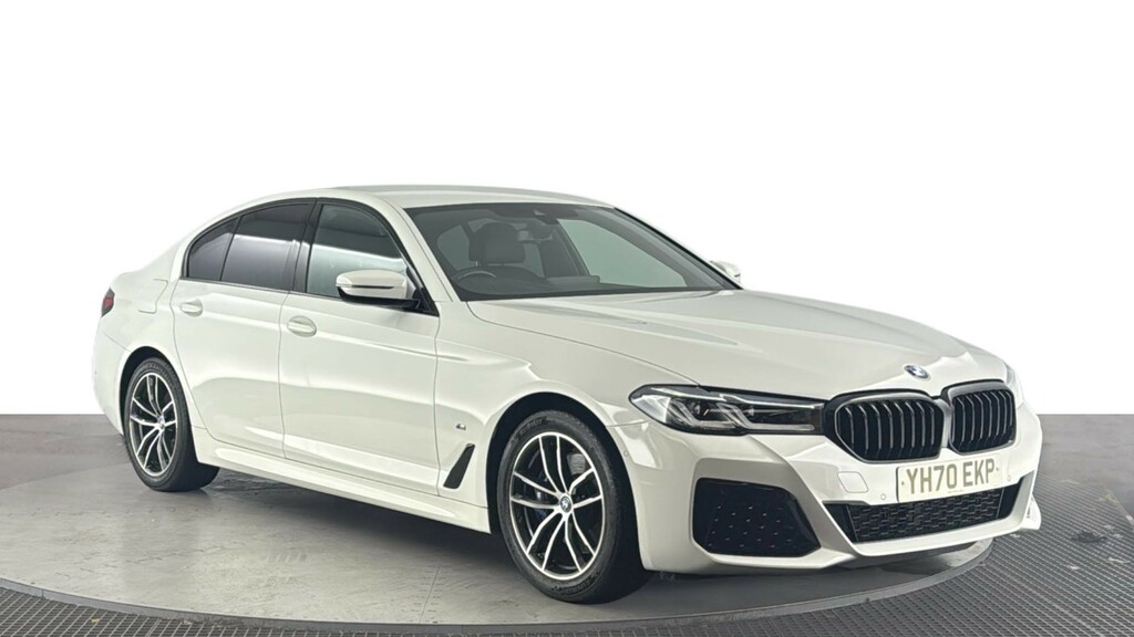 BMW 5 Series 2.0 520D Mht M Sport Saloon Hybrid Step YH70EKP White #2