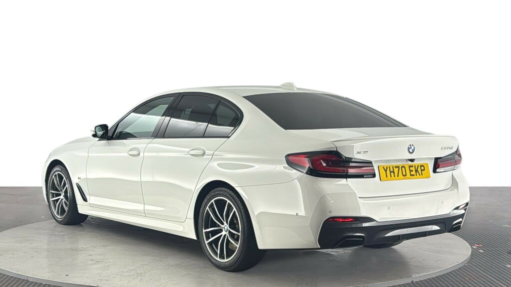 BMW 5 Series 2.0 520D Mht M Sport Saloon Hybrid Step YH70EKP White #6