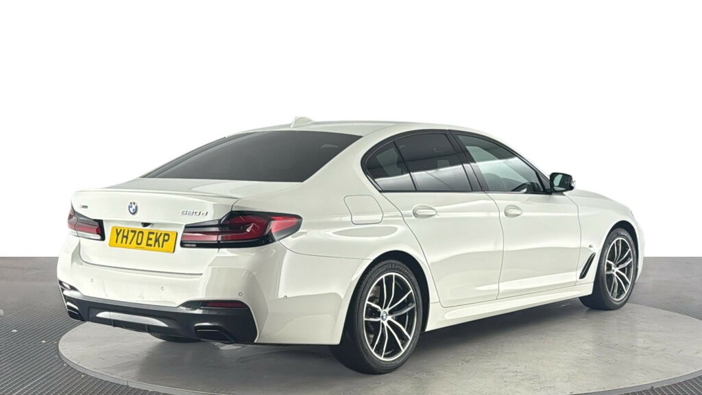 BMW 5 Series 2.0 520D Mht M Sport Saloon Hybrid Step YH70EKP White #4