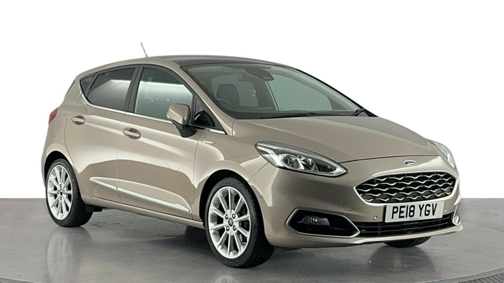 Ford Fiesta 1.0T Ecoboost Vignale Hatchback PE18YGV Beige #2