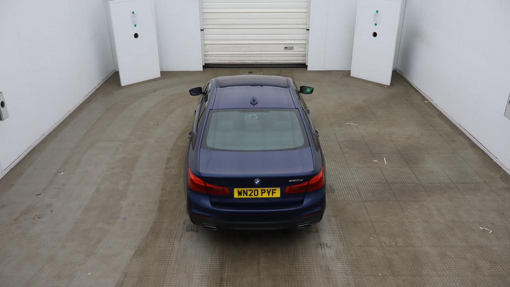 BMW 5 Series 2.0 520D Mht M Sport Saloon Hybrid WN20PYF Blue #3