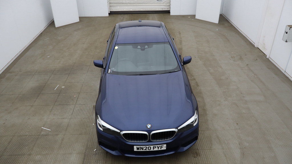 BMW 5 Series 2.0 520D Mht M Sport Saloon Hybrid WN20PYF Blue #2