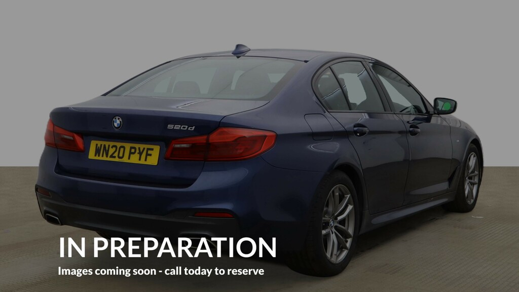 BMW 5 Series 2.0 520D Mht M Sport Saloon Hybrid Blue