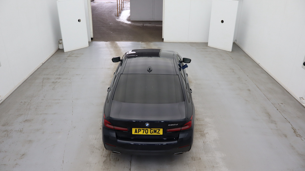 BMW 5 Series 2.0 520D Mht M Sport Saloon Hybrid Step AP70GMZ Black #3