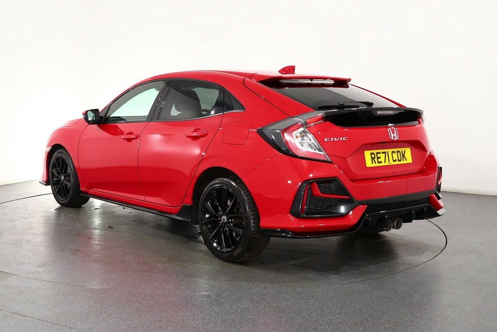 Honda Civic 1.5 Vtec Turbo Sport Cvt Red #3