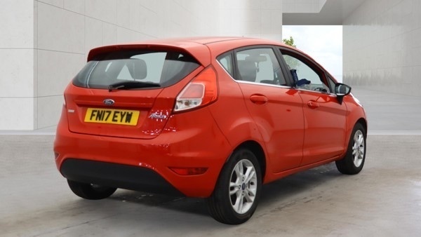 Ford Fiesta 1.0T Ecoboost Zetec Hatchback FN17EYW Red #4