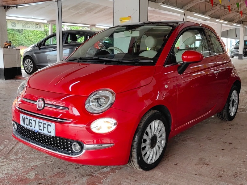 Fiat 500 1.2 Lounge Hatchback WO67EFC Red #3
