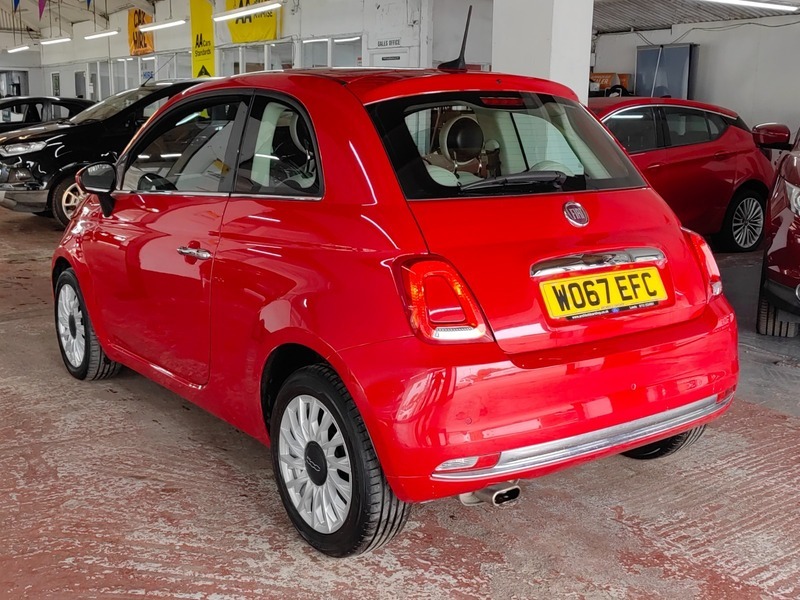 Fiat 500 1.2 Lounge Hatchback WO67EFC Red #4
