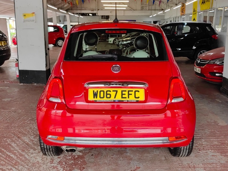 Fiat 500 1.2 Lounge Hatchback WO67EFC Red #5