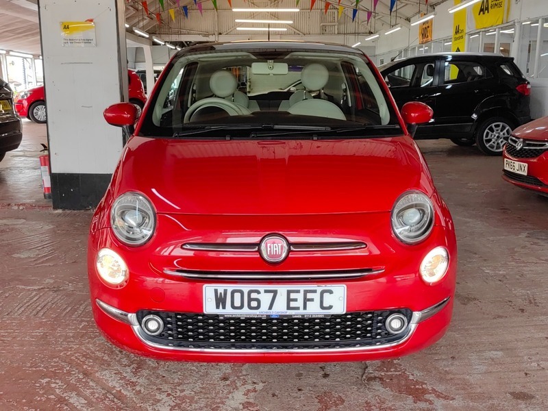 Fiat 500 1.2 Lounge Hatchback WO67EFC Red #2