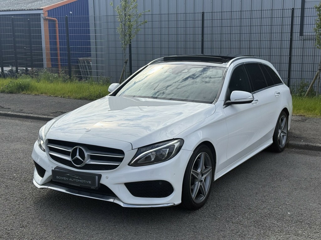 Mercedes-Benz C Class Estate 2.1 C220 Bluetec Amg Line 201515 DA15VRG White #3