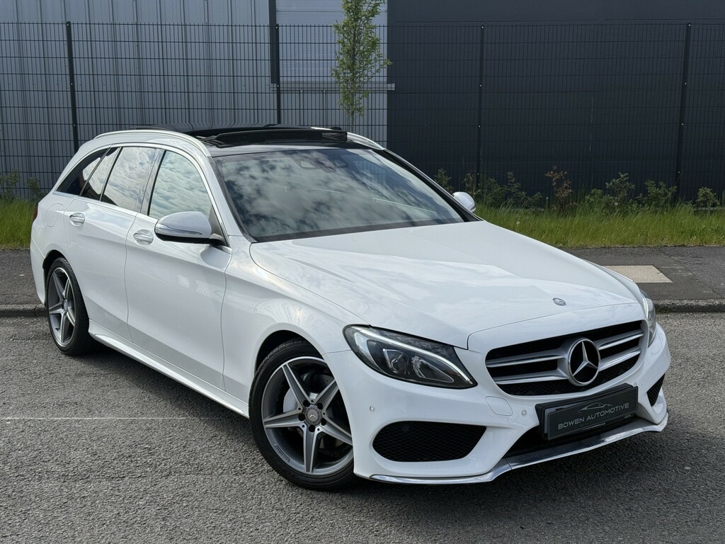 Mercedes-Benz C Class Estate 2.1 C220 Bluetec Amg Line 201515 White
