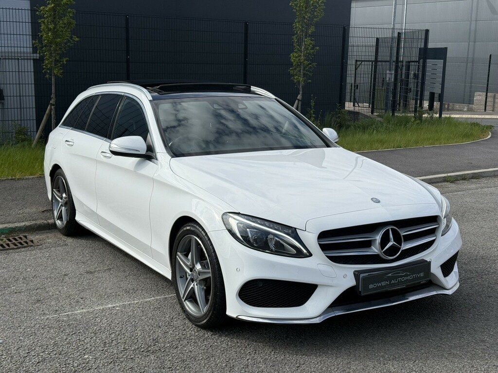 Mercedes-Benz C Class Estate 2.1 C220 Bluetec Amg Line 201515 DA15VRG White #4