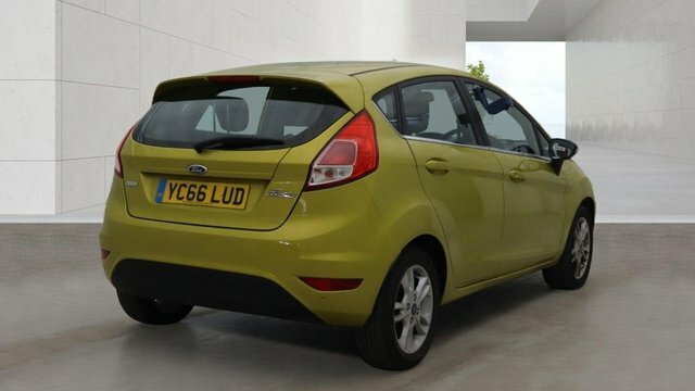 Ford Fiesta 1.0T Ecoboost Zetec Hatchback YC66LUD Yellow #4