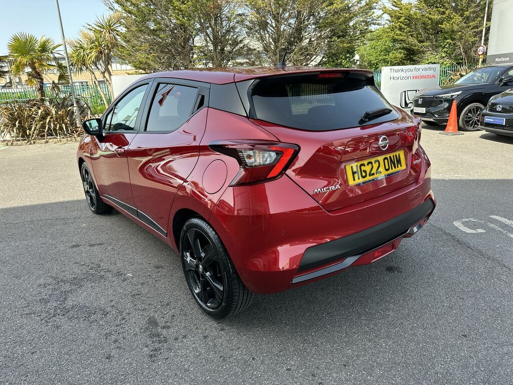 Nissan Micra 1.0 Ig-t N-sport Hatchback Euro HG22ONM Red #3