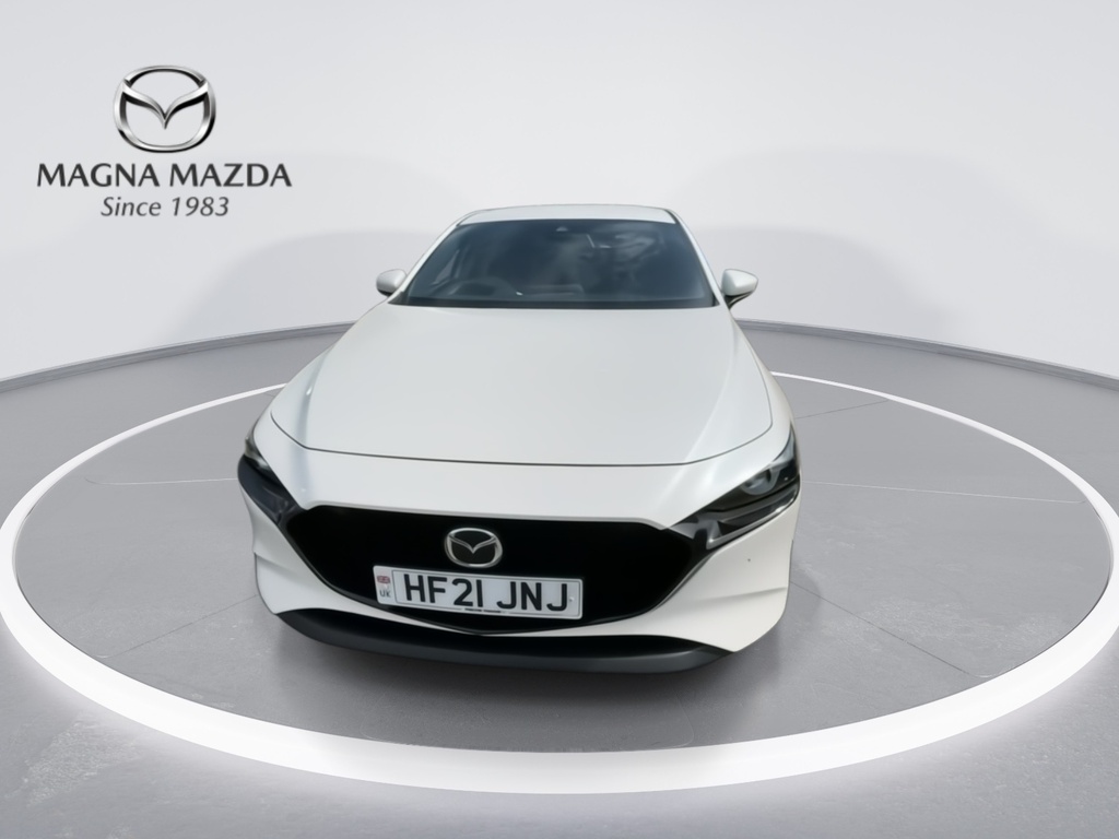 Mazda 3 2.0 Skyactiv-x Mhev 100Th Anniversary Edition Hatc White #4