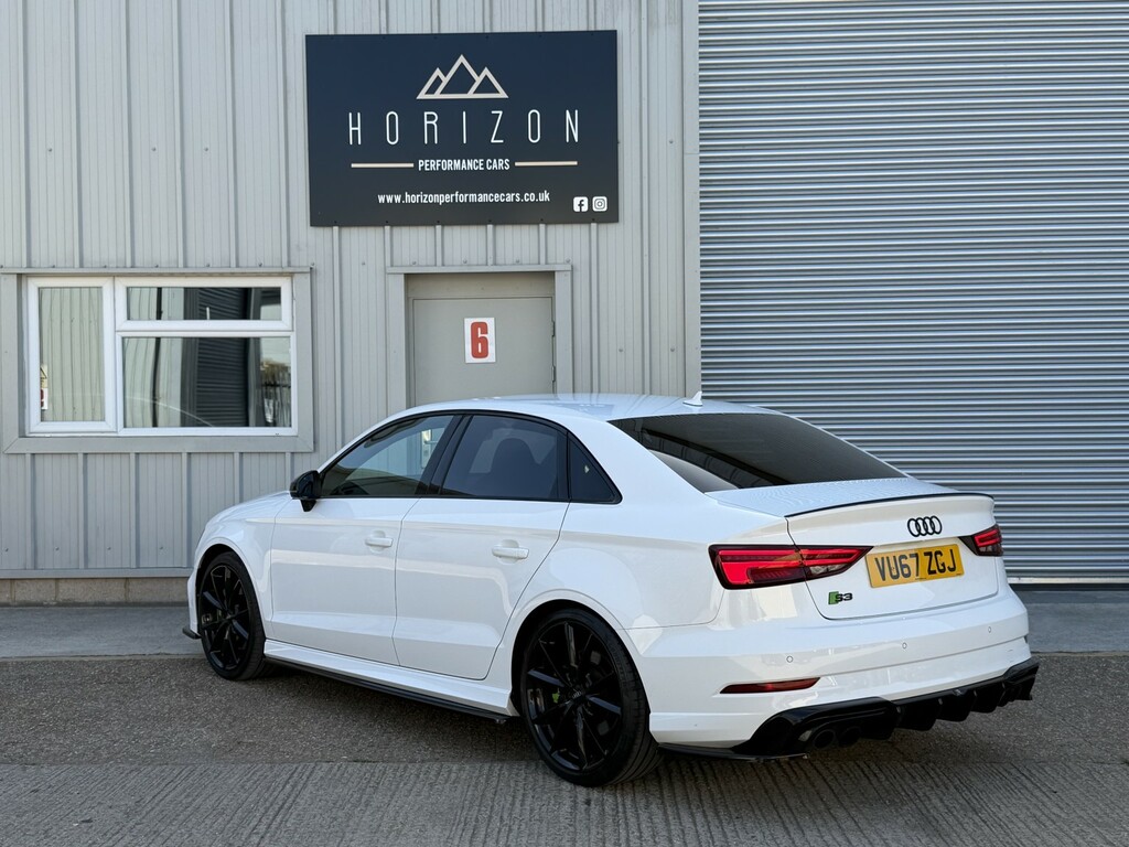 Audi S3 Saloon 2.0 Tfsi Black Edition 201767 VU67ZGJ White #6