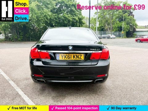 BMW 7 Series 4.4 750Li V8 Black #6