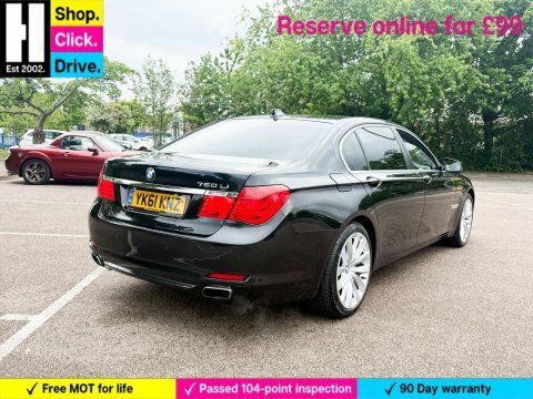 BMW 7 Series 4.4 750Li V8 Black #5
