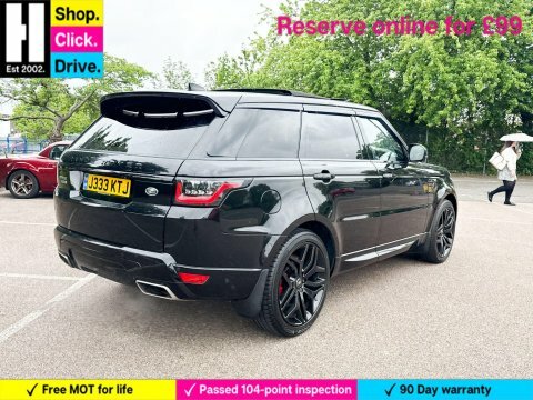 Land Rover Range Rover Sport 5.0 P525 V8 OV19UMM Black #3